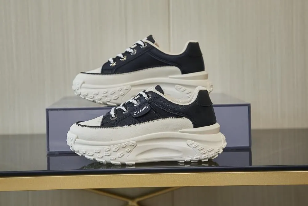 Fashion Sneakers for Women 2025 Cute Sneakers Comfortable Breathable Casual Running Shoes White/Black/Red