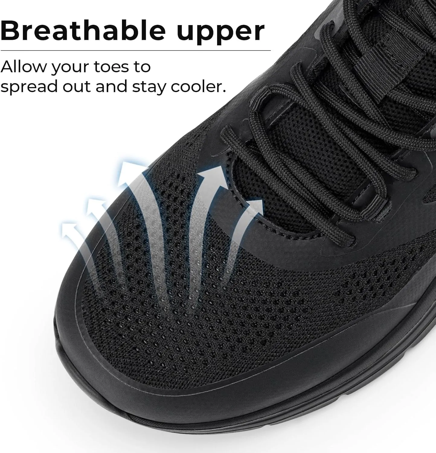 FitVille Walking Shoes for Men Wide Toe Box Lightweight Extra Wide Shoes for Men Non Slip Walking Tennis Shoes for Men Cushioned Men's Slip on Walking Shoes Comfortable Wide Width Men's Sneakers