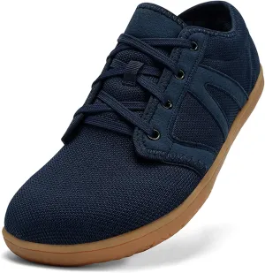 FLIOZY Men's Fashion Wide Minimalist Barefoot Casual Walking Lace Up Shoes Trail Runner Sneakers