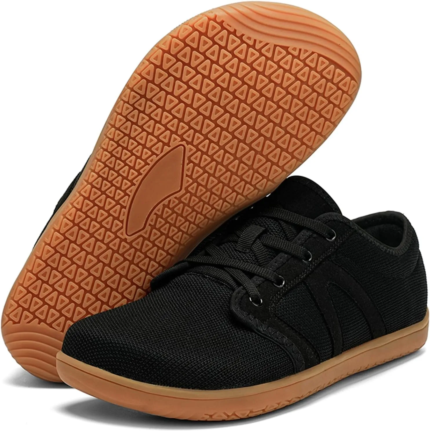 FLIOZY Men's Fashion Wide Minimalist Barefoot Casual Walking Lace Up Shoes Trail Runner Sneakers