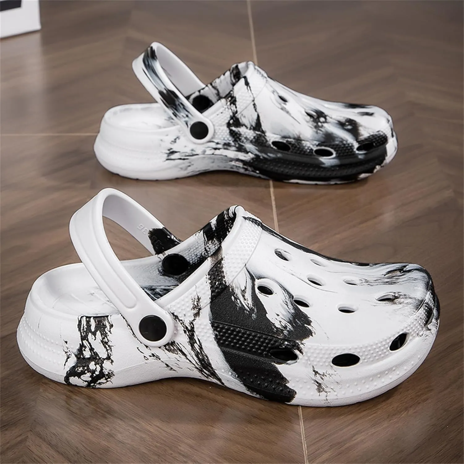 FLIOZY Womens Mens Garden Gradient Clogs Shoes with Arch Support Unisex Comfort Slip-on Sandals