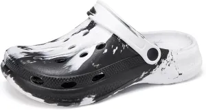 FLIOZY Womens Mens Garden Gradient Clogs Shoes with Arch Support Unisex Comfort Slip-on Sandals