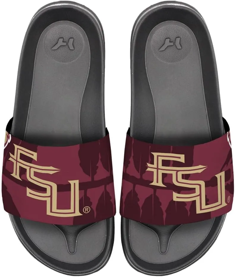 Florida State University Seminoles Primary Corner Design Unisex Adult Slides Adjustable Flip Flop Sandals Officially Licensed Hypd Slydr Switch™