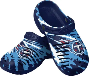 FOCO Men's NFL Team Logo Tie-dye Garden Water Sandals Shoes Slipper Clogs with Strap