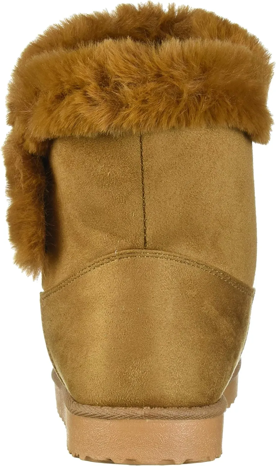 FOCO Women's NCAA College Team Logo Brown Faux Fur Boots