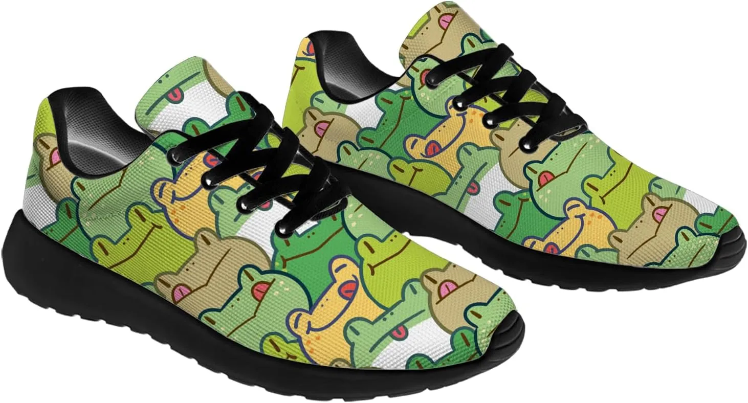 Frog Shoes for Women Men Tennis Shoes Cute Sneakers Running Shoes Gifts for Women Men