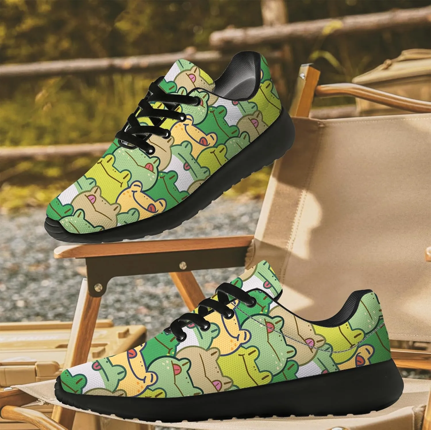 Frog Shoes for Women Men Tennis Shoes Cute Sneakers Running Shoes Gifts for Women Men