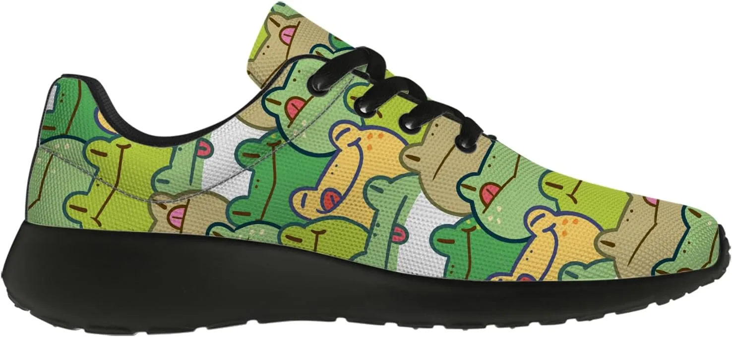 Frog Shoes for Women Men Tennis Shoes Cute Sneakers Running Shoes Gifts for Women Men