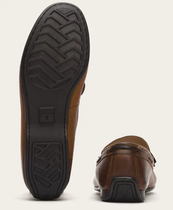 Frye Lewis Moccasin Loafers Cognac Mens Casual 3480236-COG