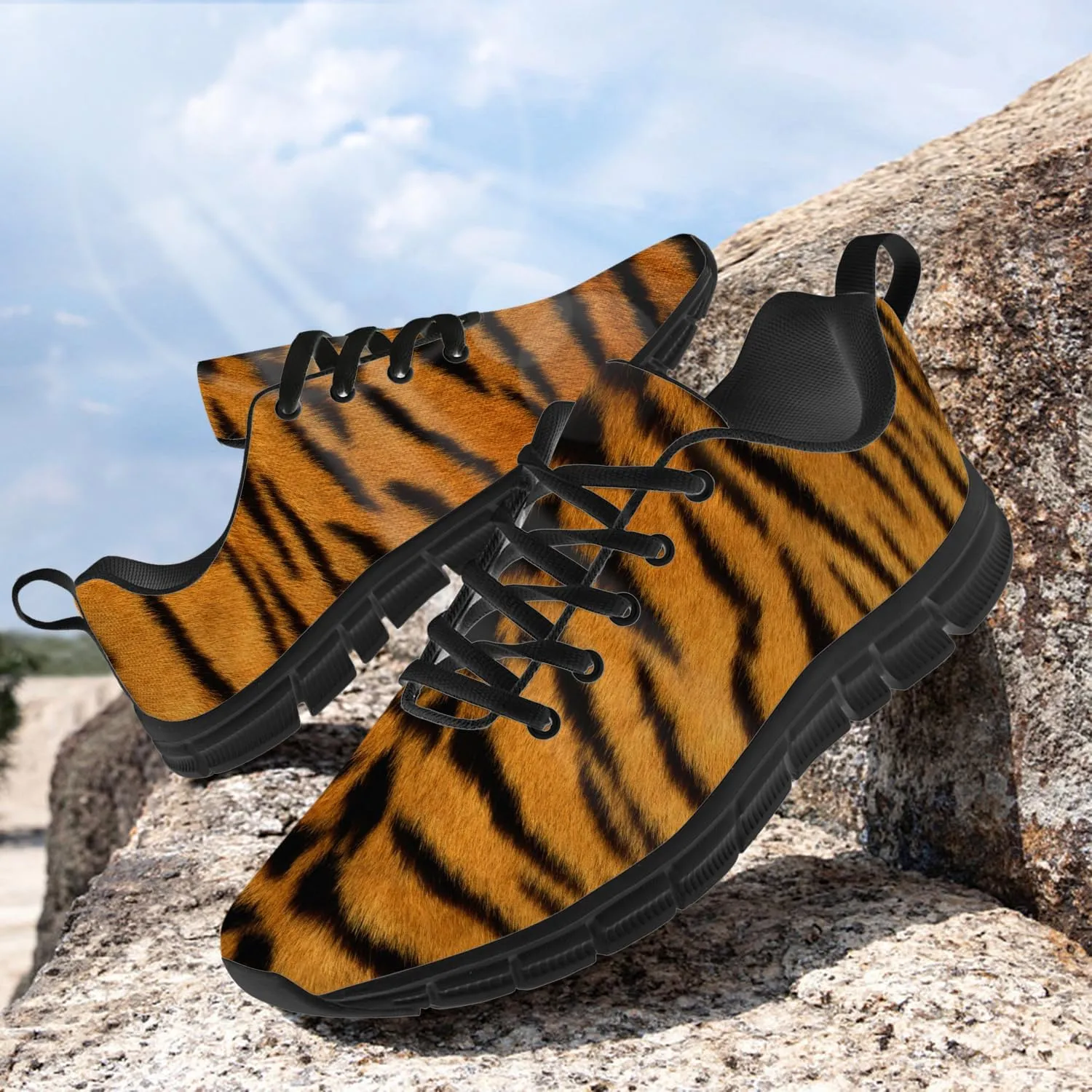 Funny Tiger Shoes for Women Men Tennis Shoes Lightweight Athletic Gym Running Sneakers Tiger Lovers Gifts for Him Her