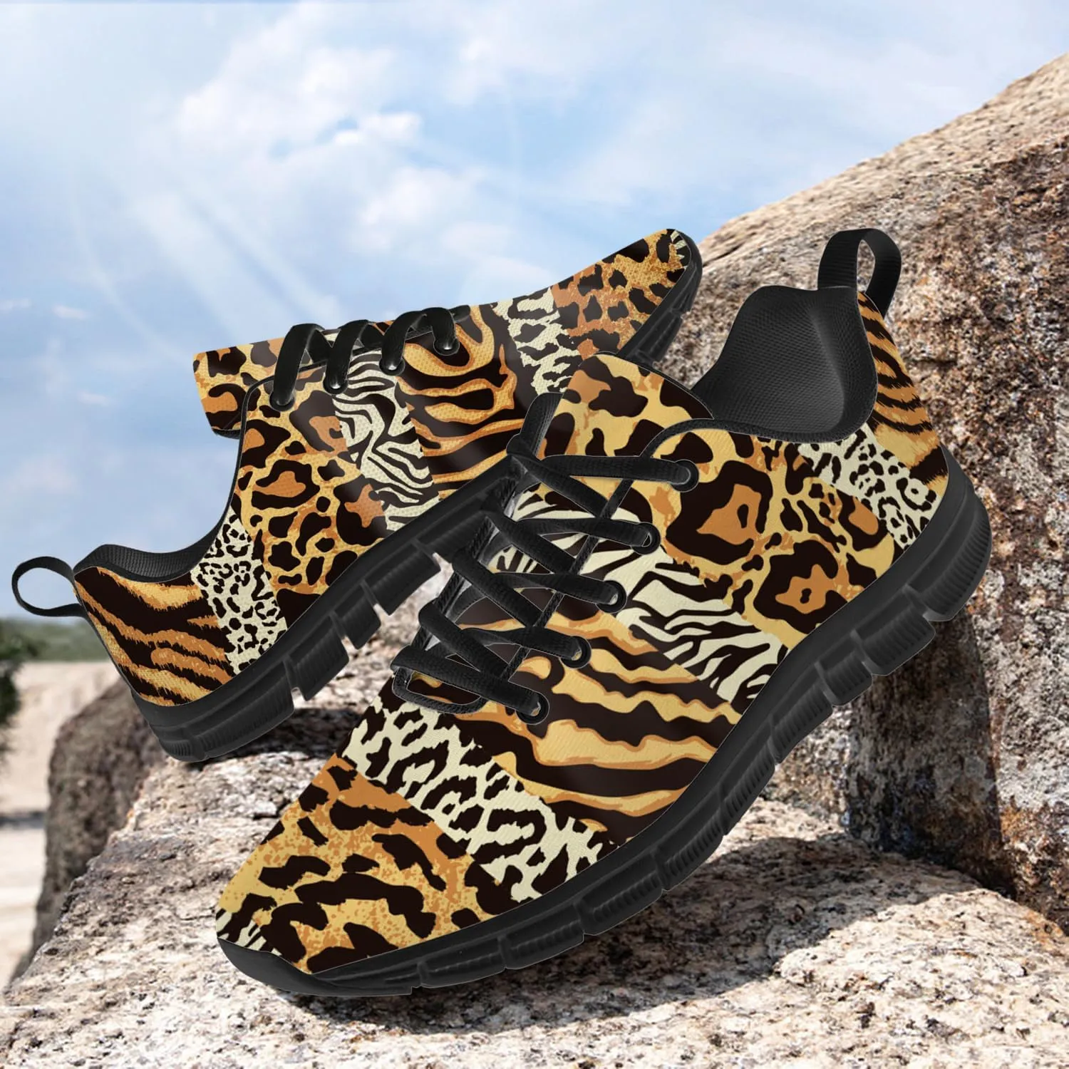 Funny Tiger Shoes for Women Men Tennis Shoes Lightweight Athletic Gym Running Sneakers Tiger Lovers Gifts for Him Her