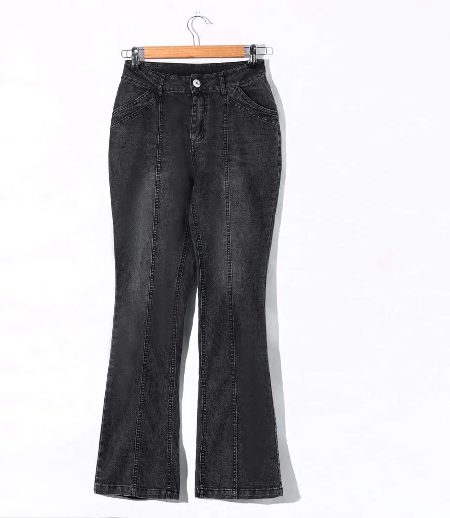 FZYLQY Bell Bottom Jeans for Women Low Rise Flare Jeans Butt Lifting Jeans Mid 90s Bootcut Jeans Plus Size Wide Leg Pants