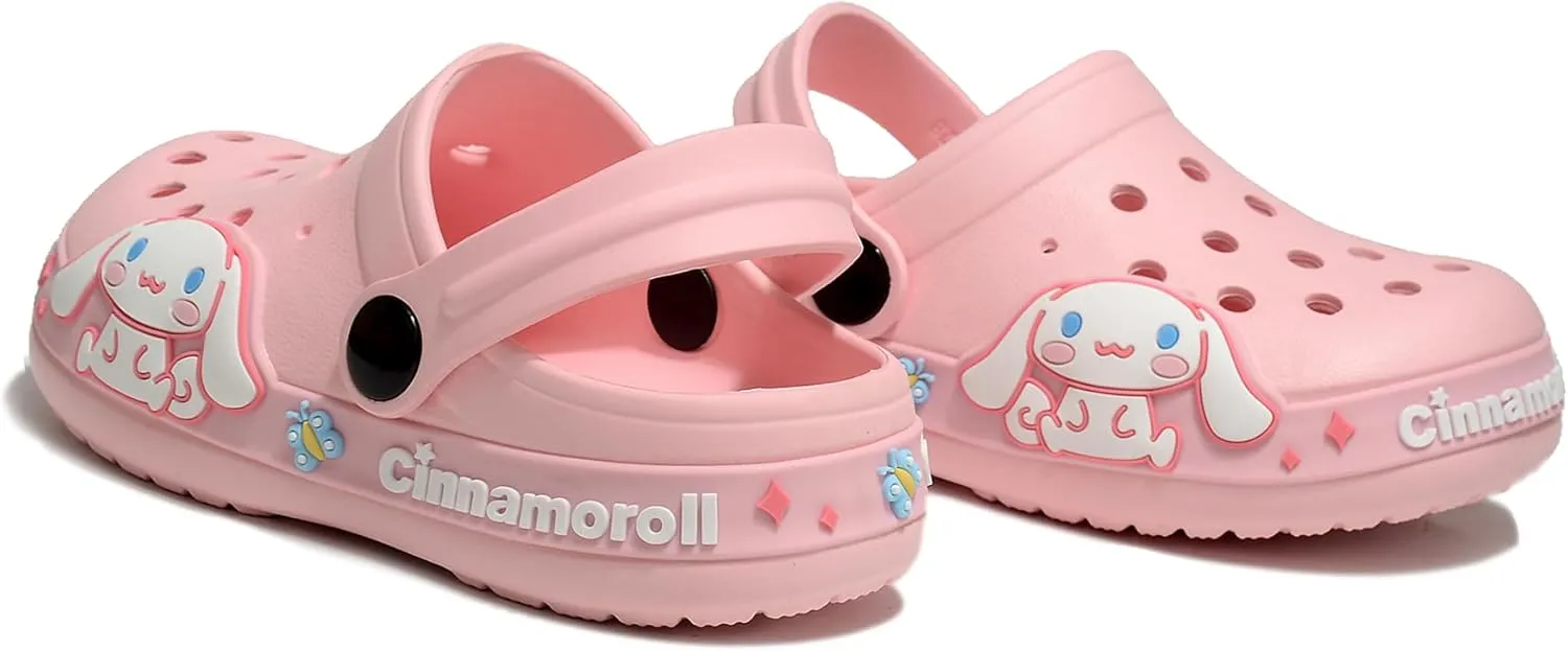Girls Garden Clogs Breathable Lightweight Comfortable Non-Slip Cartoon Slippers for Toddlers Little Kids,Beach Sandals