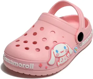 Girls Garden Clogs Breathable Lightweight Comfortable Non-Slip Cartoon Slippers for Toddlers Little Kids,Beach Sandals