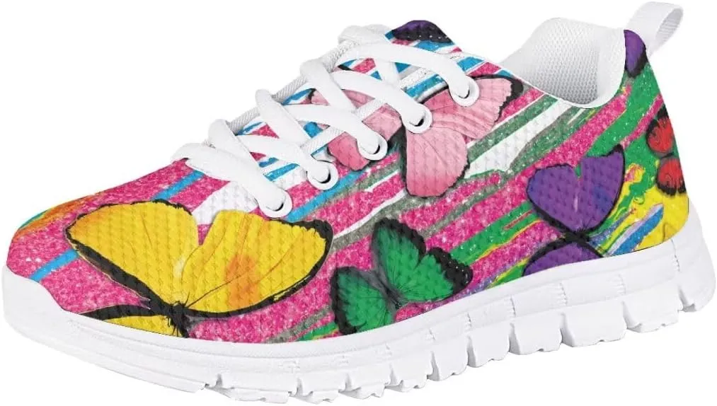 Girls Shoes Athletic Running Fashion Sneakers Cute Walking Breathable Fitness Tennis Lightweight Shoes