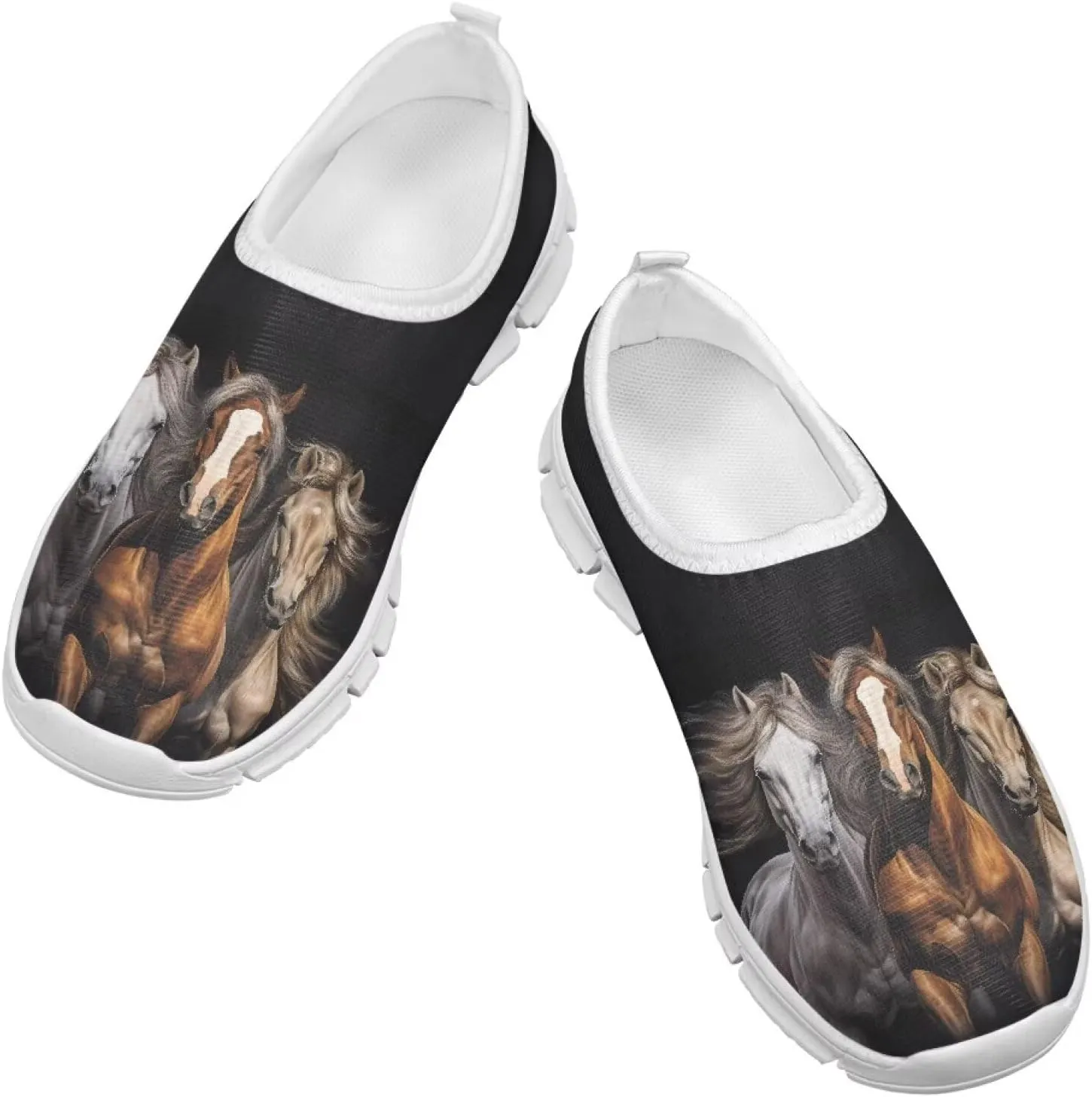 Girls Slip On Shoes Breathable Teen Girl Tennis Shoes for Outdoor Activities