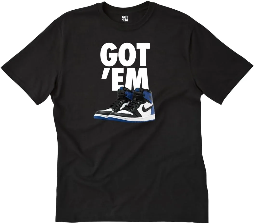 GOT'EM Sneaker T-Shirt 100% Cotton Casual Streetwear T Shirts Short Sleeve Print Sneakers Casual Streetwear Soft (US, Alpha, Medium, Regular, Regular, Fragment Black)