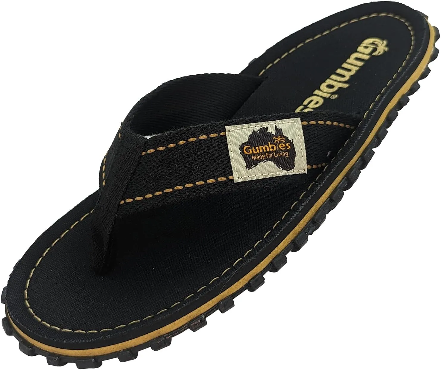 Gumbies Islander Unisex Flip Flops, with Supersoft Cotton Toe Post and Durable Recycled Rubber Sole - Comfort Guaranteed