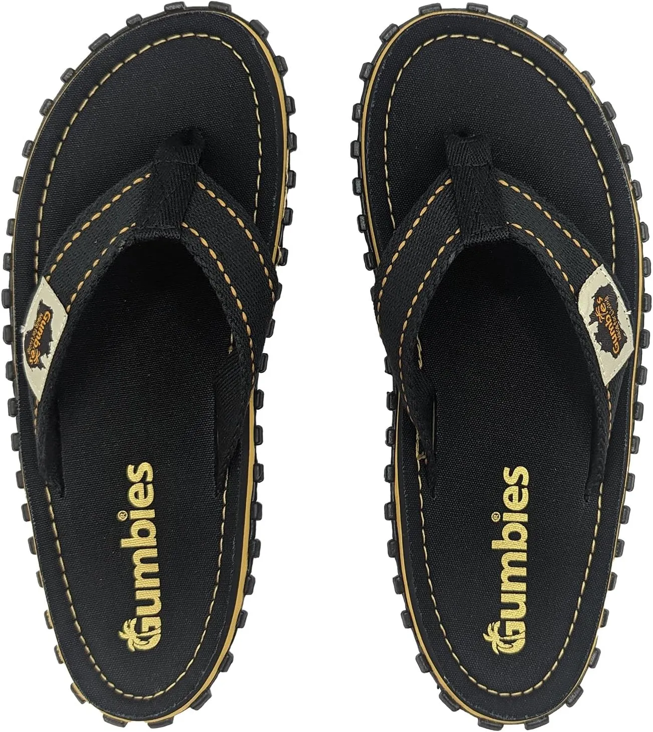 Gumbies Islander Unisex Flip Flops, with Supersoft Cotton Toe Post and Durable Recycled Rubber Sole - Comfort Guaranteed