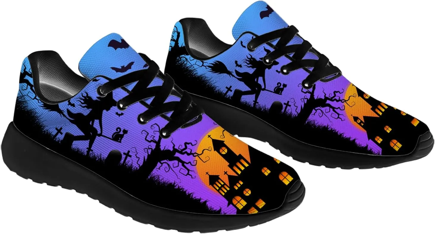 Halloween Shoes for Women Men Running Shoes Walking Sneakers Tennis Shoes Gifts for Women Men