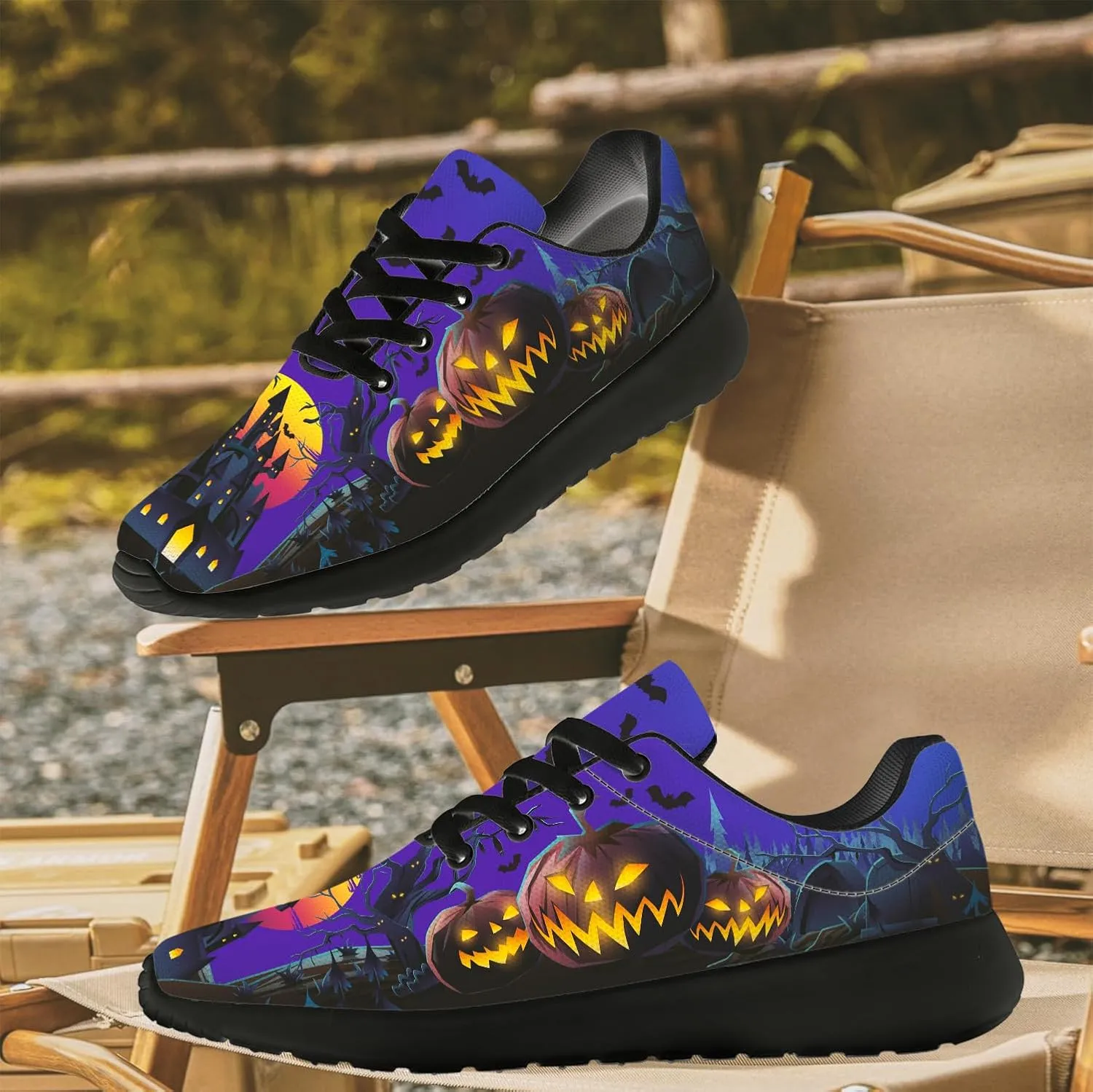 Halloween Shoes for Women Men Running Shoes Walking Sneakers Tennis Shoes Gifts for Women Men