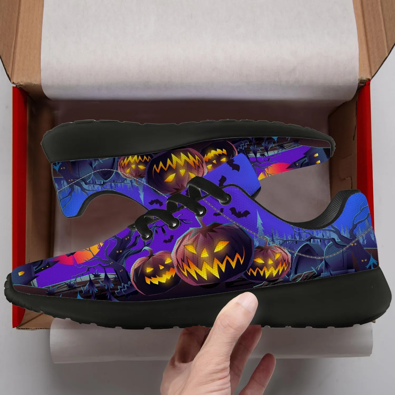 Halloween Shoes for Women Men Running Shoes Walking Sneakers Tennis Shoes Gifts for Women Men