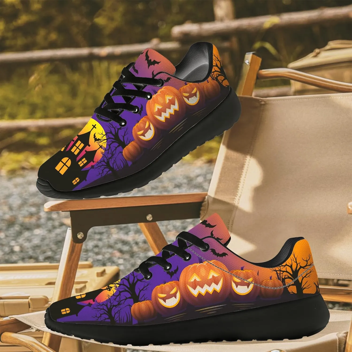 Halloween Shoes for Women Men Running Shoes Walking Sneakers Tennis Shoes Gifts for Women Men