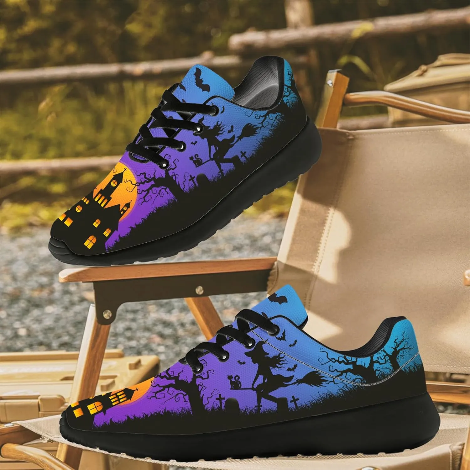 Halloween Shoes for Women Men Running Shoes Walking Sneakers Tennis Shoes Gifts for Women Men