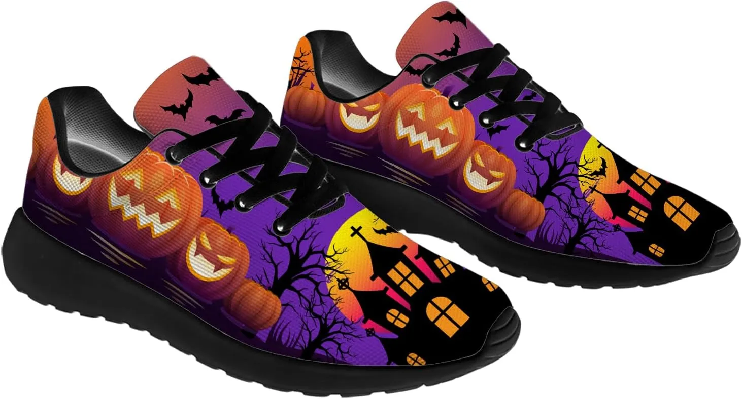 Halloween Shoes for Women Men Running Shoes Walking Sneakers Tennis Shoes Gifts for Women Men