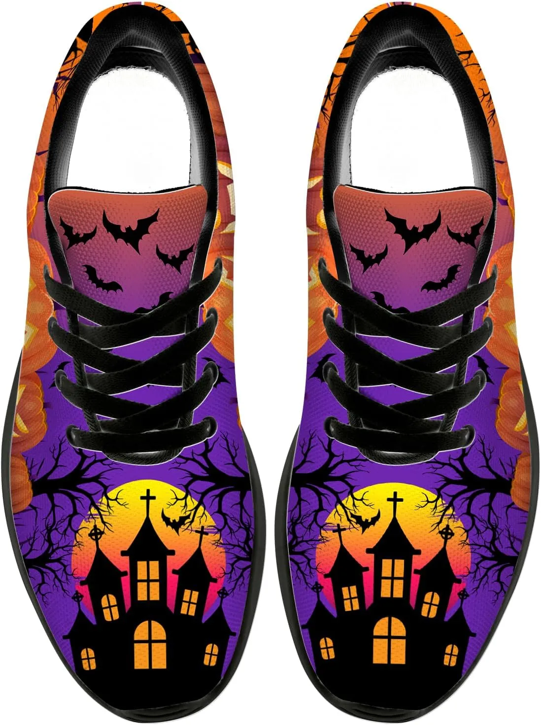 Halloween Shoes for Women Men Running Shoes Walking Sneakers Tennis Shoes Gifts for Women Men