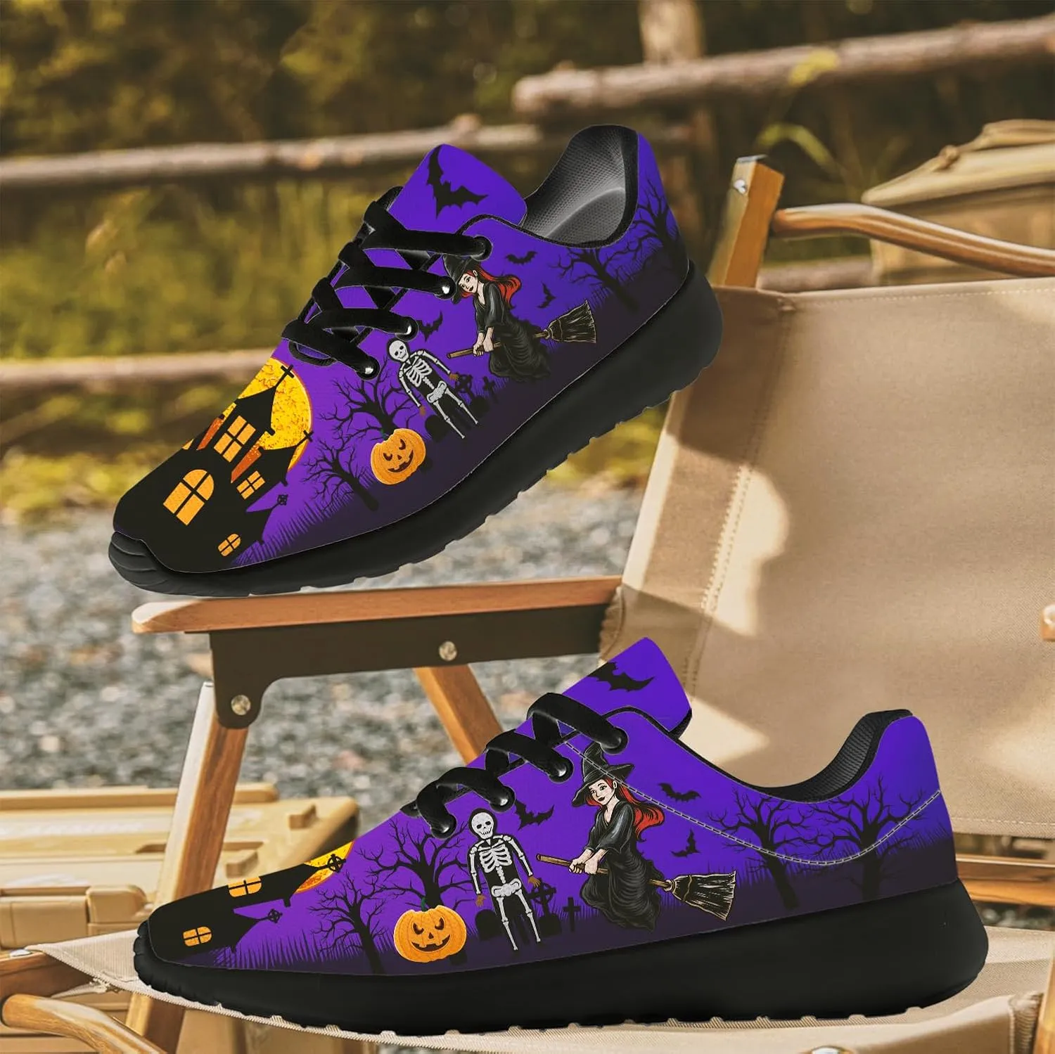 Halloween Shoes for Women Men Running Shoes Walking Sneakers Tennis Shoes Gifts for Women Men