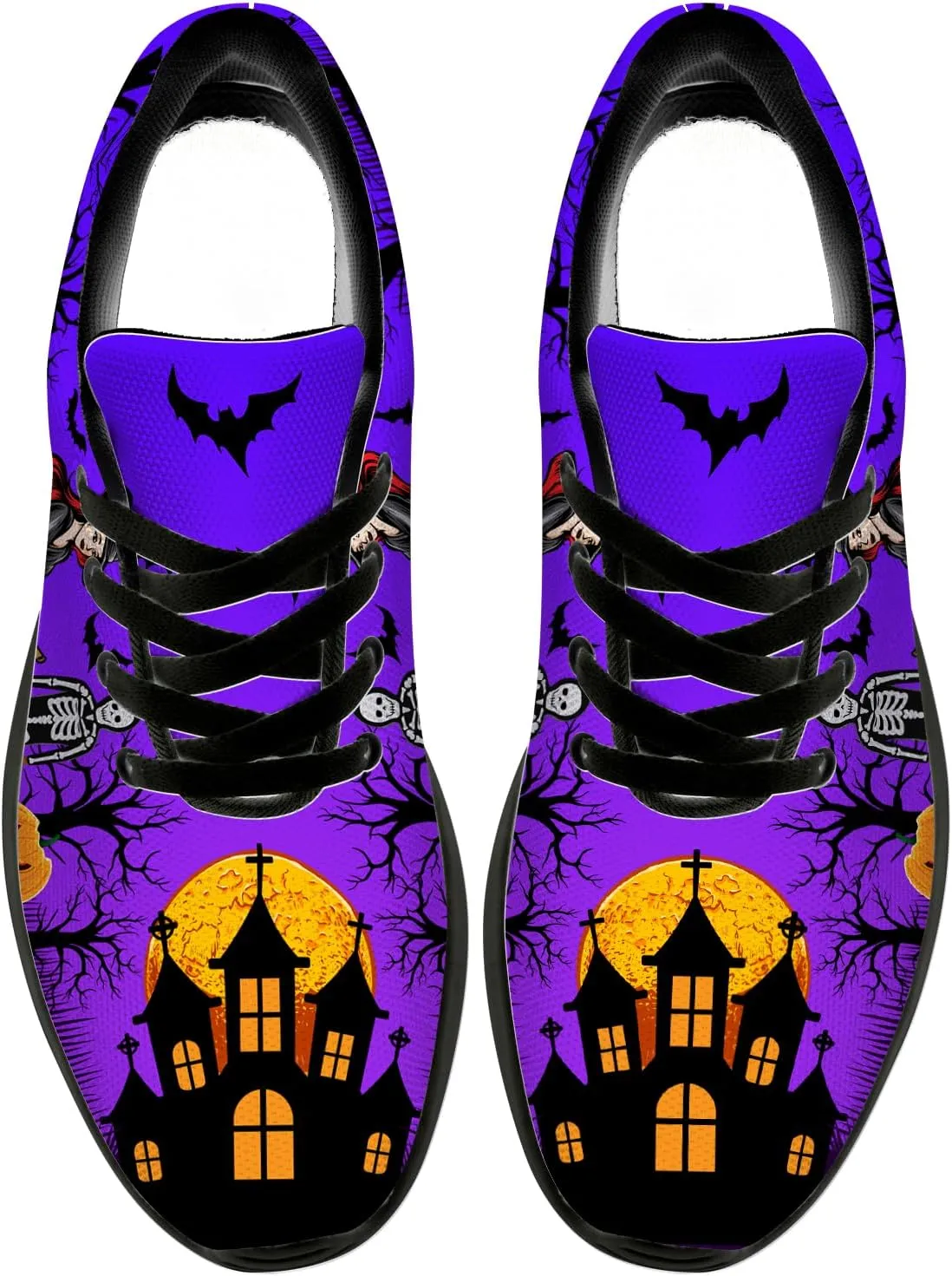Halloween Shoes for Women Men Running Shoes Walking Sneakers Tennis Shoes Gifts for Women Men