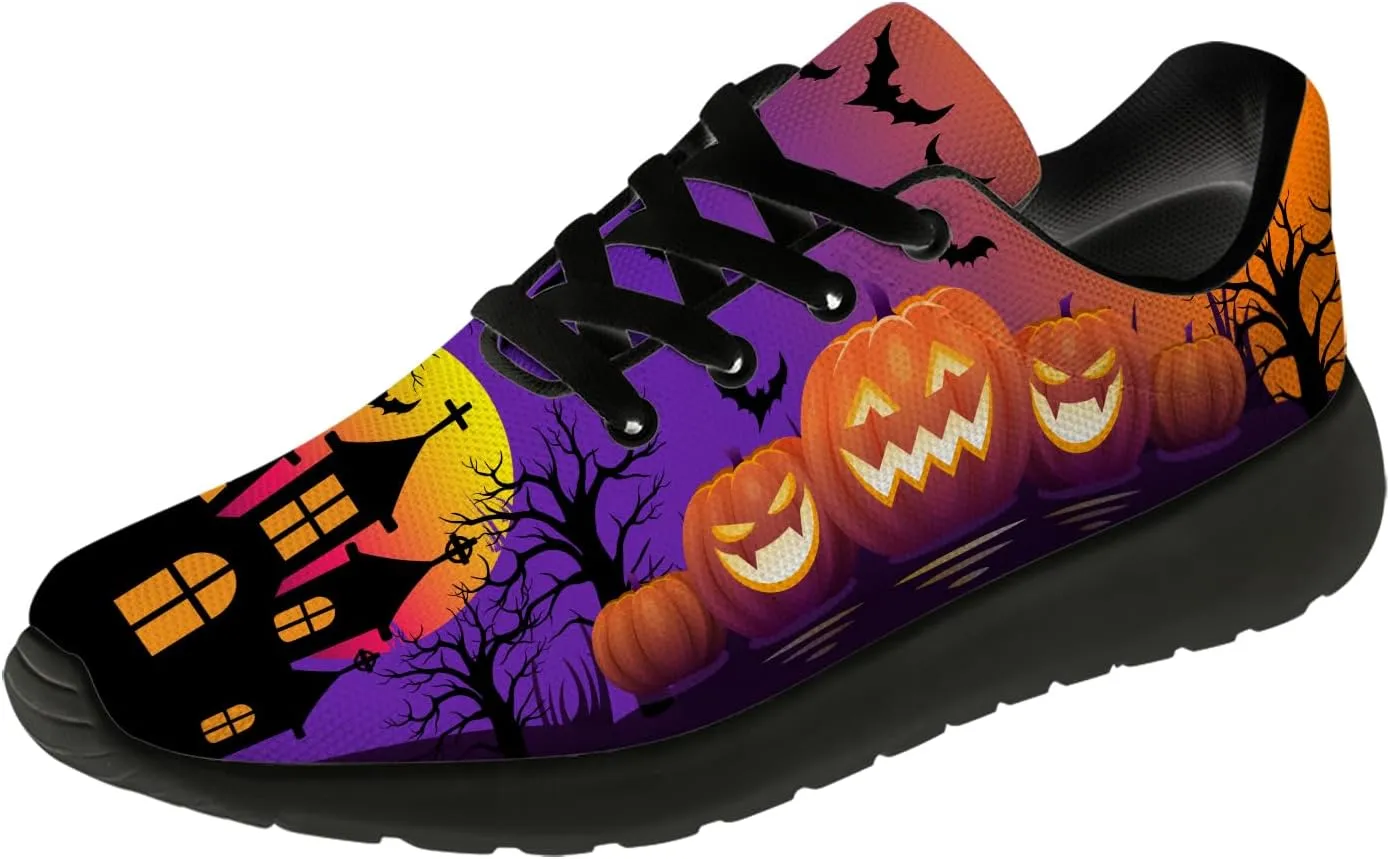Halloween Shoes for Women Men Running Shoes Walking Sneakers Tennis Shoes Gifts for Women Men