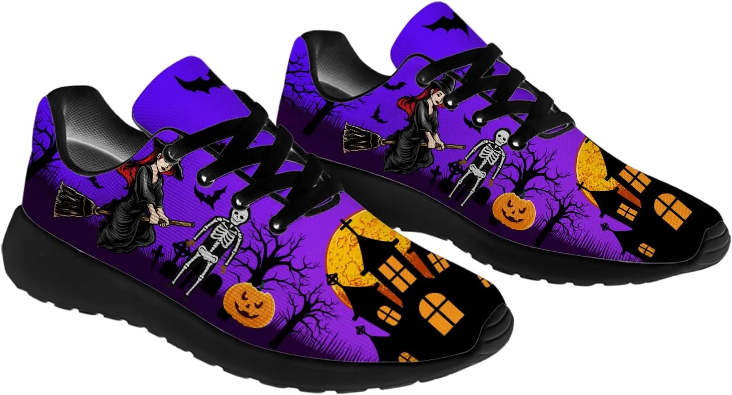 Halloween Shoes for Women Men Running Shoes Walking Sneakers Tennis Shoes Gifts for Women Men