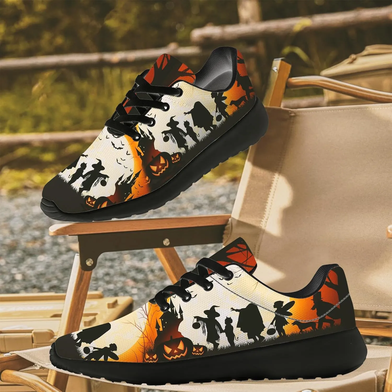 Halloween Shoes for Women Men Running Shoes Walking Sneakers Tennis Shoes Gifts for Women Men