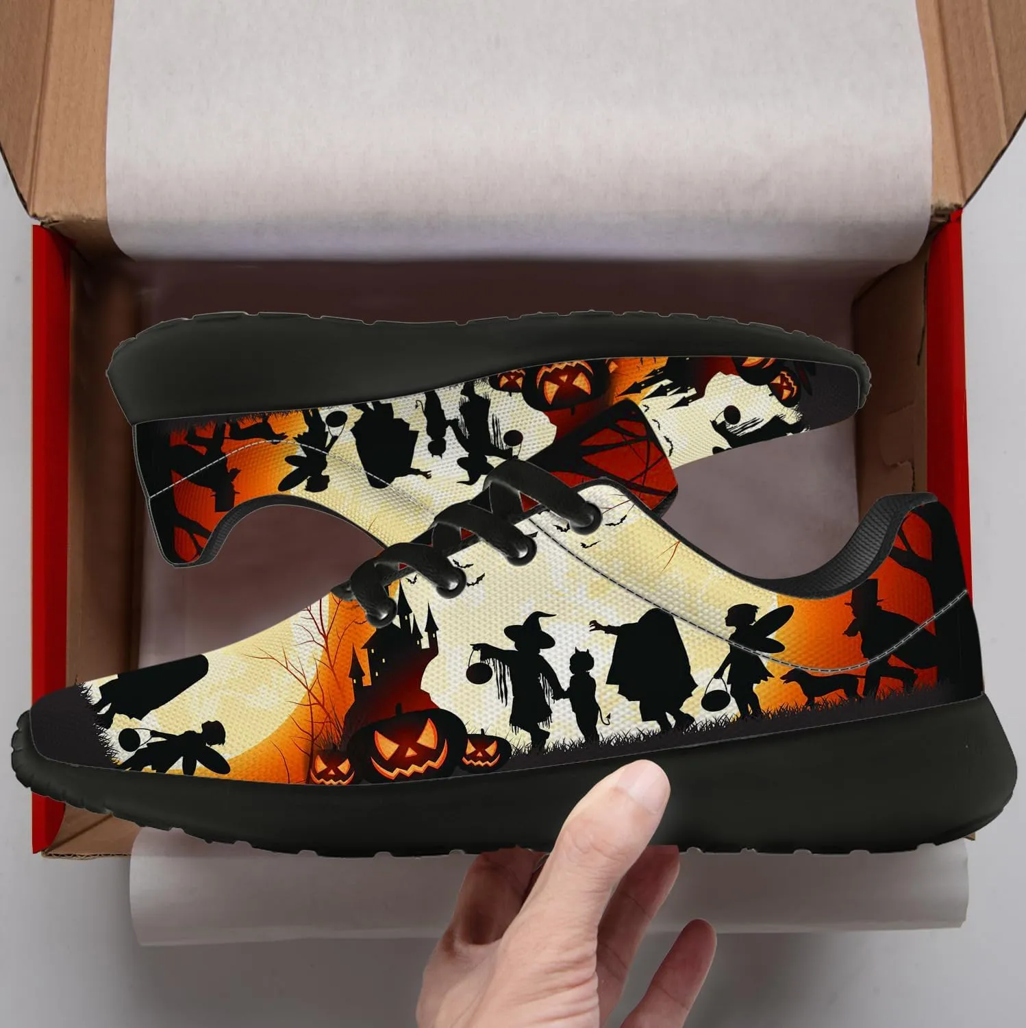 Halloween Shoes for Women Men Running Shoes Walking Sneakers Tennis Shoes Gifts for Women Men