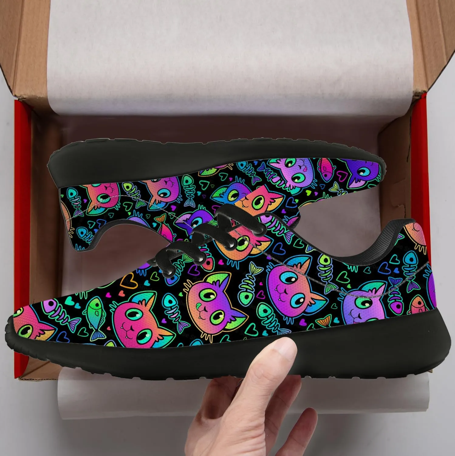 Halloween Shoes Women Men Tennis Shoes Cartoon Sneakers Running Shoes Gifts for Women Men