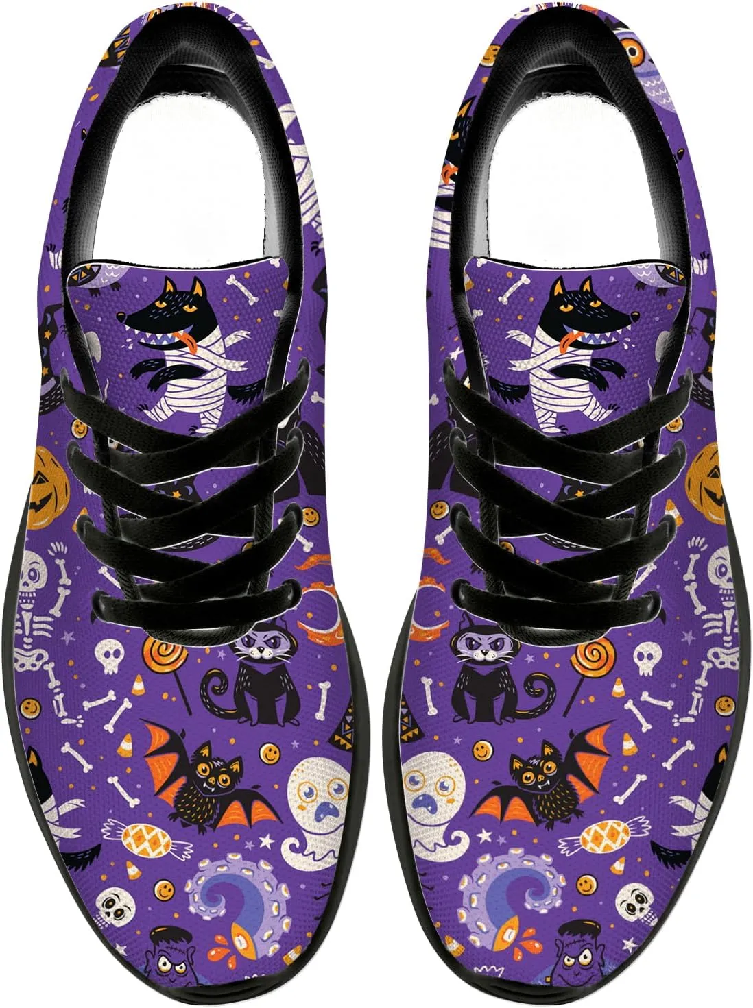 Halloween Shoes Women Men Tennis Shoes Cartoon Sneakers Running Shoes Gifts for Women Men