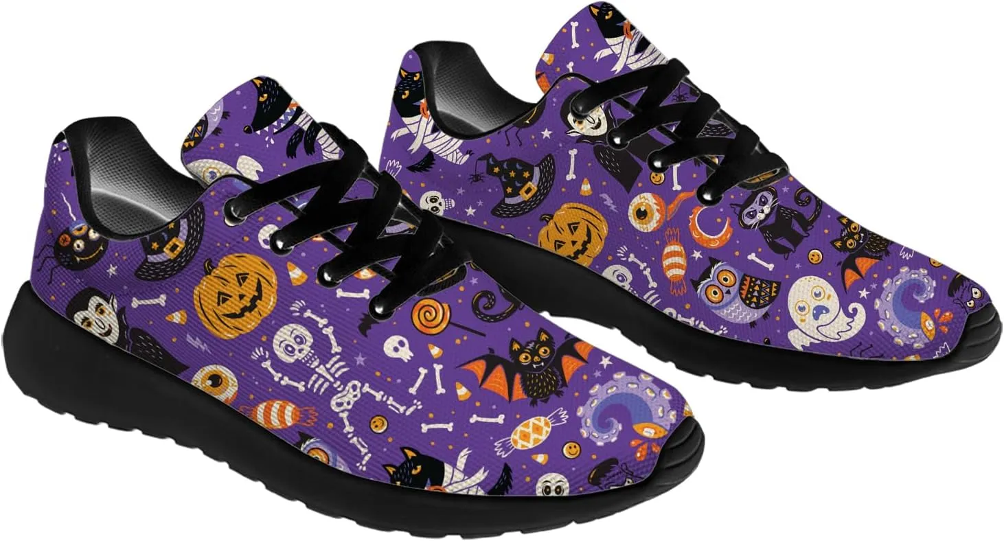 Halloween Shoes Women Men Tennis Shoes Cartoon Sneakers Running Shoes Gifts for Women Men