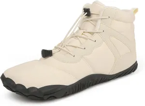 Hike Winter Footwear Barefoot Shoes Women Men, Autumn Winter Waterproof Wide Toe Box Barefoot Shoes Walking Boots Warm Sneaker