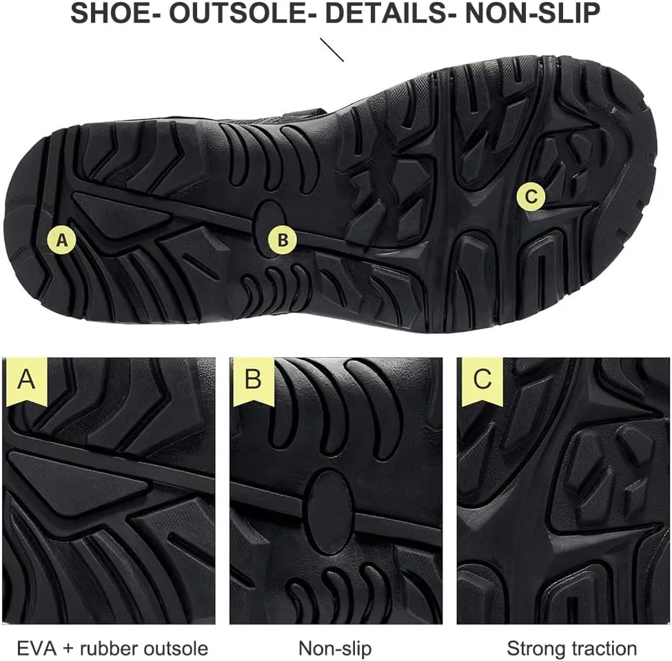 Hiking Sandals for Women, Comfortable Sports Sandals Waterproof for Beach Water Walks with Arch Support