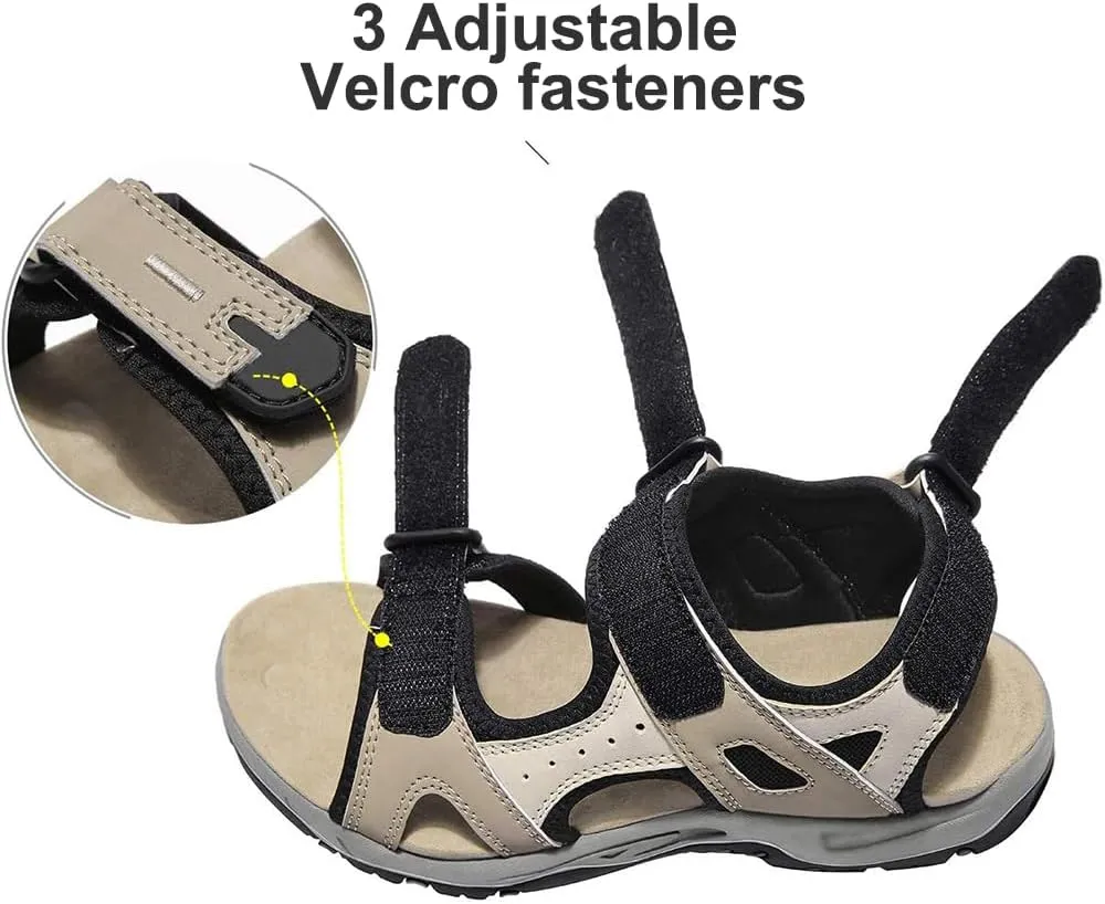 Hiking Sandals for Women, Comfortable Sports Sandals Waterproof for Beach Water Walks with Arch Support