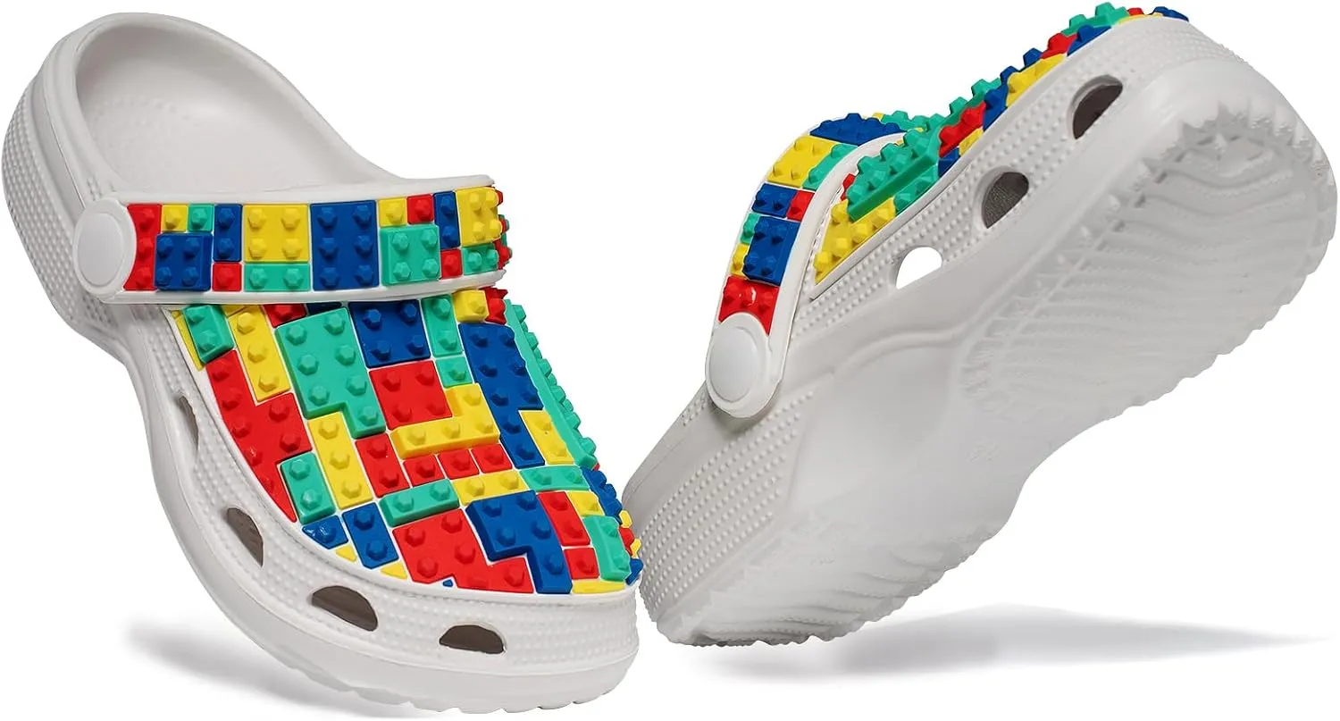 HLMBB Kids Toddler Slides for Boys Girls Sandals Clogs Garden Shoes Sandals for Beach Pool Summer Shower Indoor Outdoor Walking