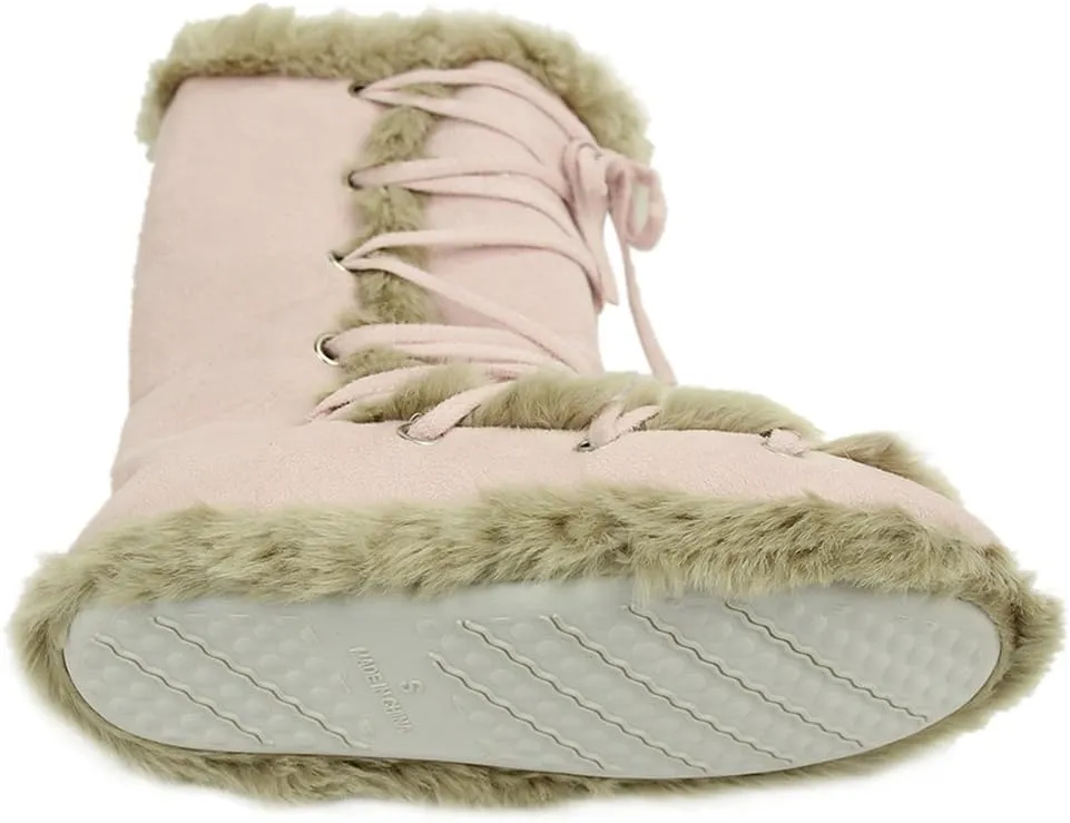 Home Slipper Women's Winter Warm Faux Fur Indoor House Boot Slippers Shoes
