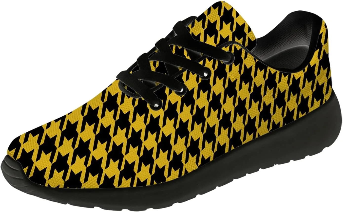Houndstooth Shoes for Women Men Running Shoes Walking Sneakers Tennis Shoes Gifts for Women Men