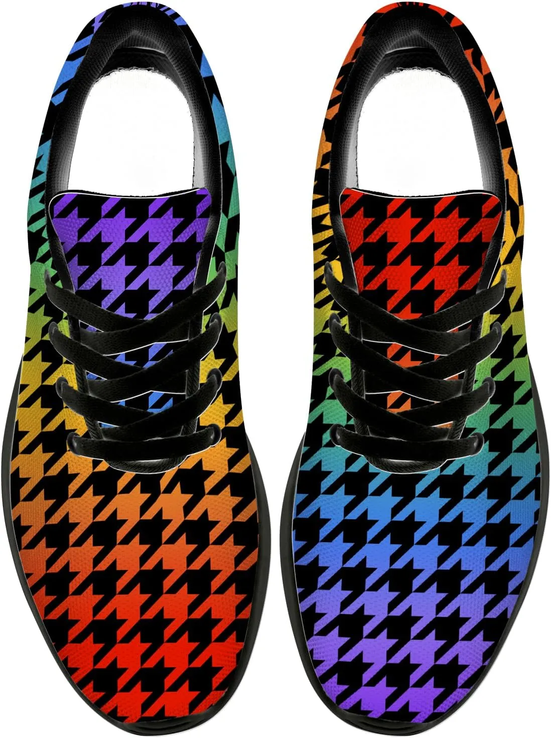 Houndstooth Shoes for Women Men Running Shoes Walking Sneakers Tennis Shoes Gifts for Women Men