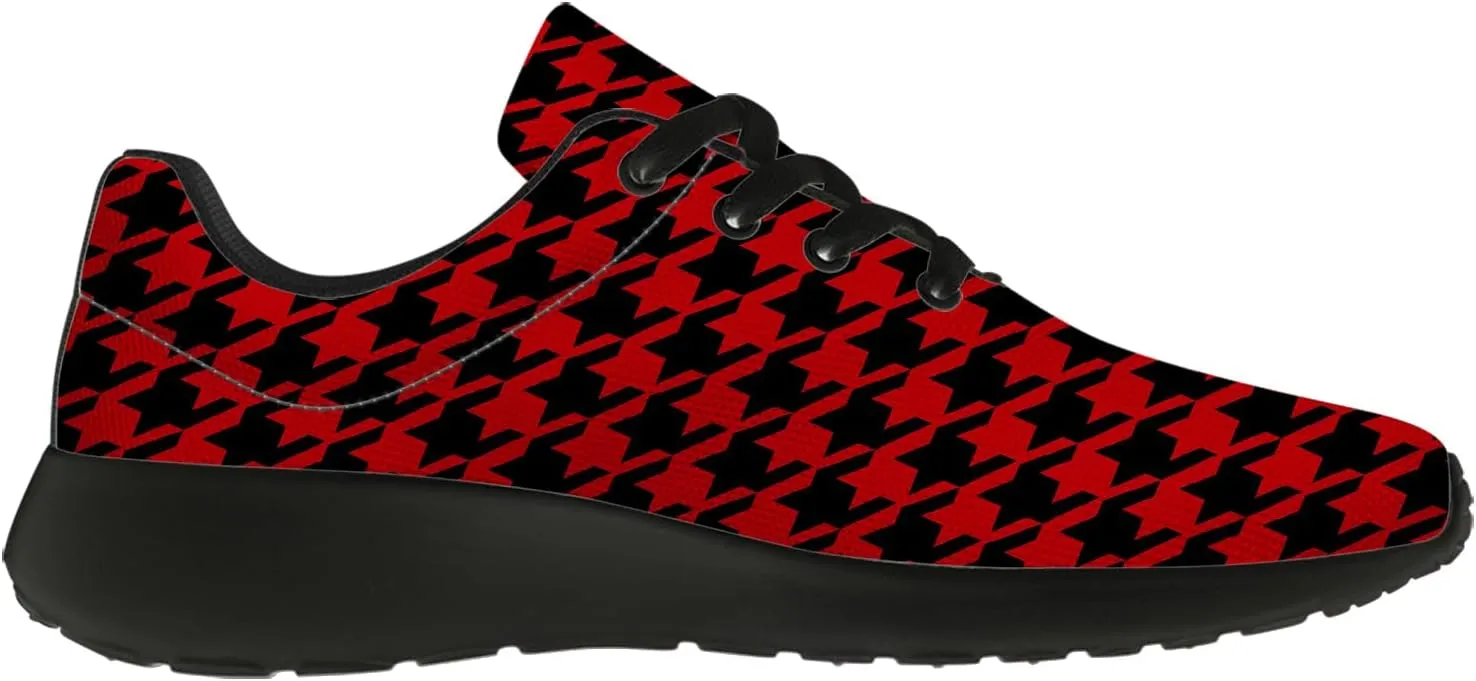 Houndstooth Shoes for Women Men Running Shoes Walking Sneakers Tennis Shoes Gifts for Women Men