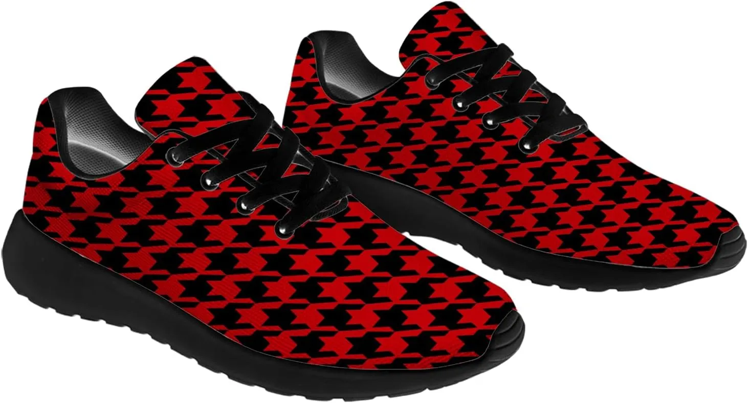 Houndstooth Shoes for Women Men Running Shoes Walking Sneakers Tennis Shoes Gifts for Women Men
