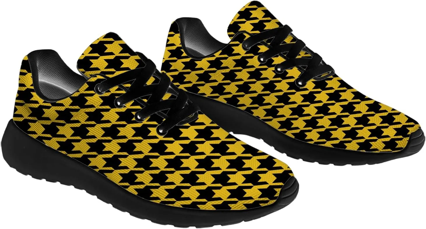 Houndstooth Shoes for Women Men Running Shoes Walking Sneakers Tennis Shoes Gifts for Women Men