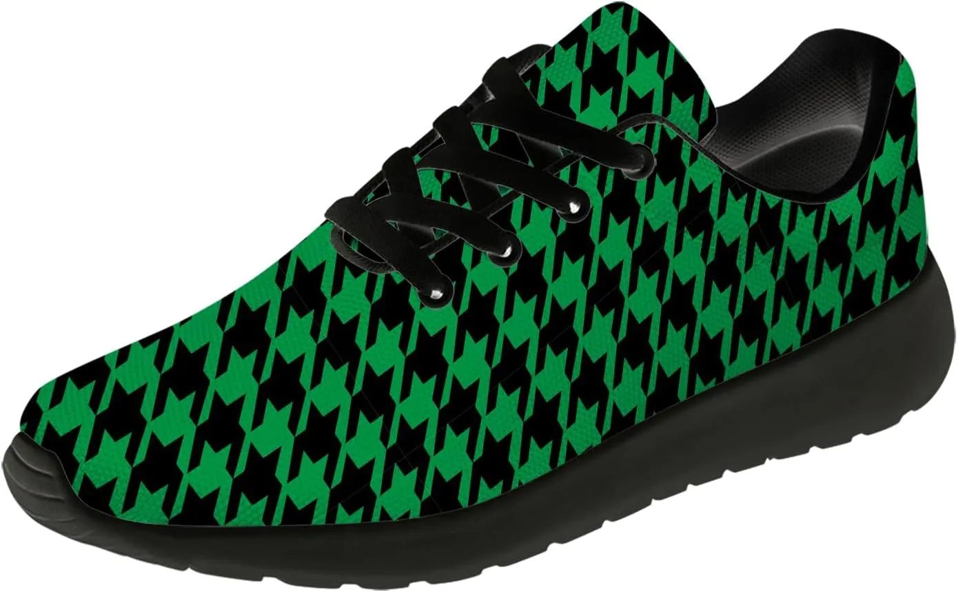 Houndstooth Shoes for Women Men Running Shoes Walking Sneakers Tennis Shoes Gifts for Women Men